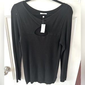 NWT Maurices Ribbed Keyhole Sweater
